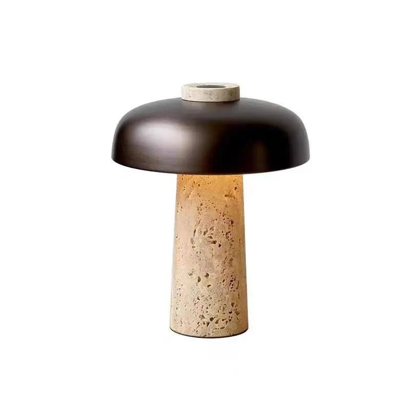 Lampe de table en travertin Solignac - Valora Design