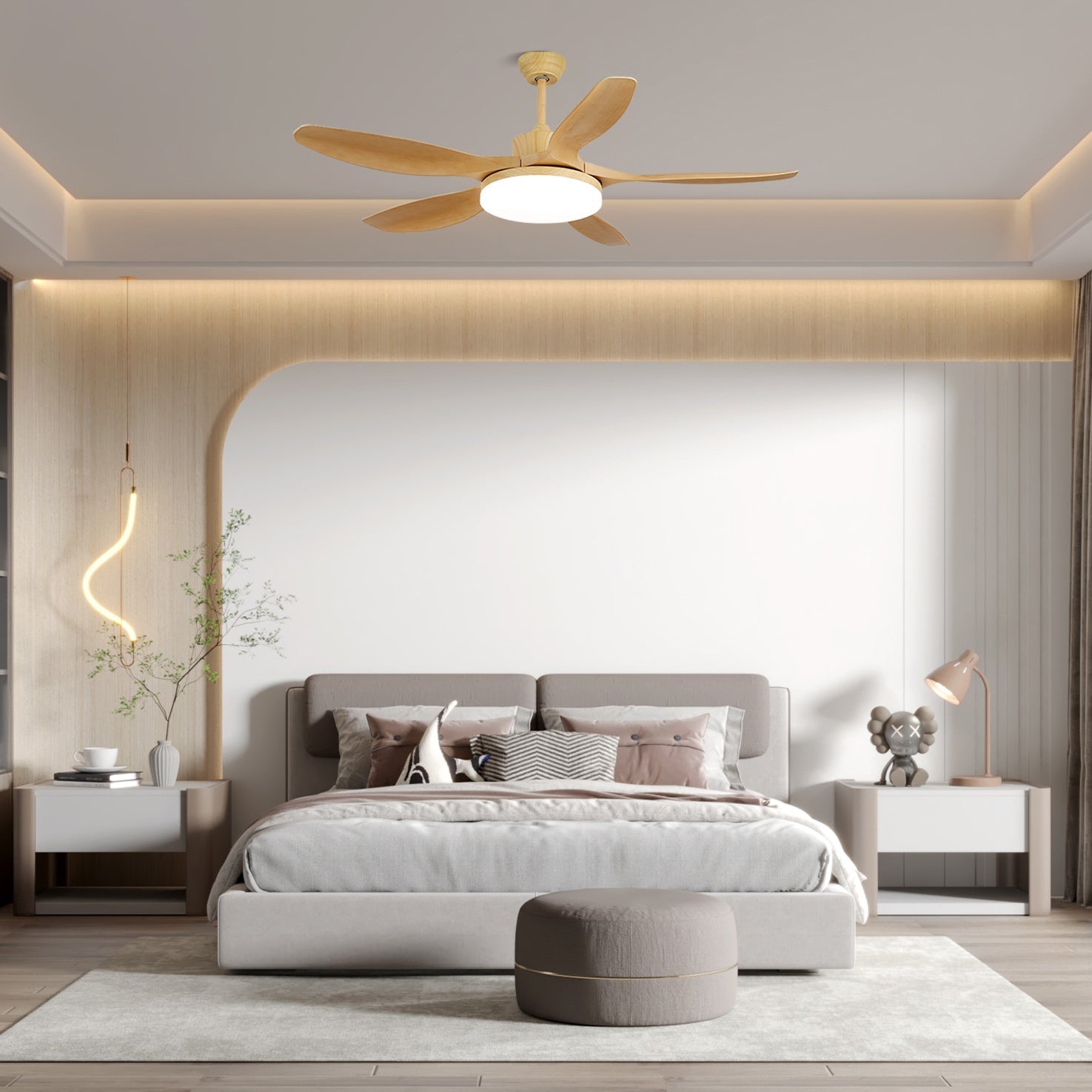 Moréa ventilateur de plafond bois - Valora Design