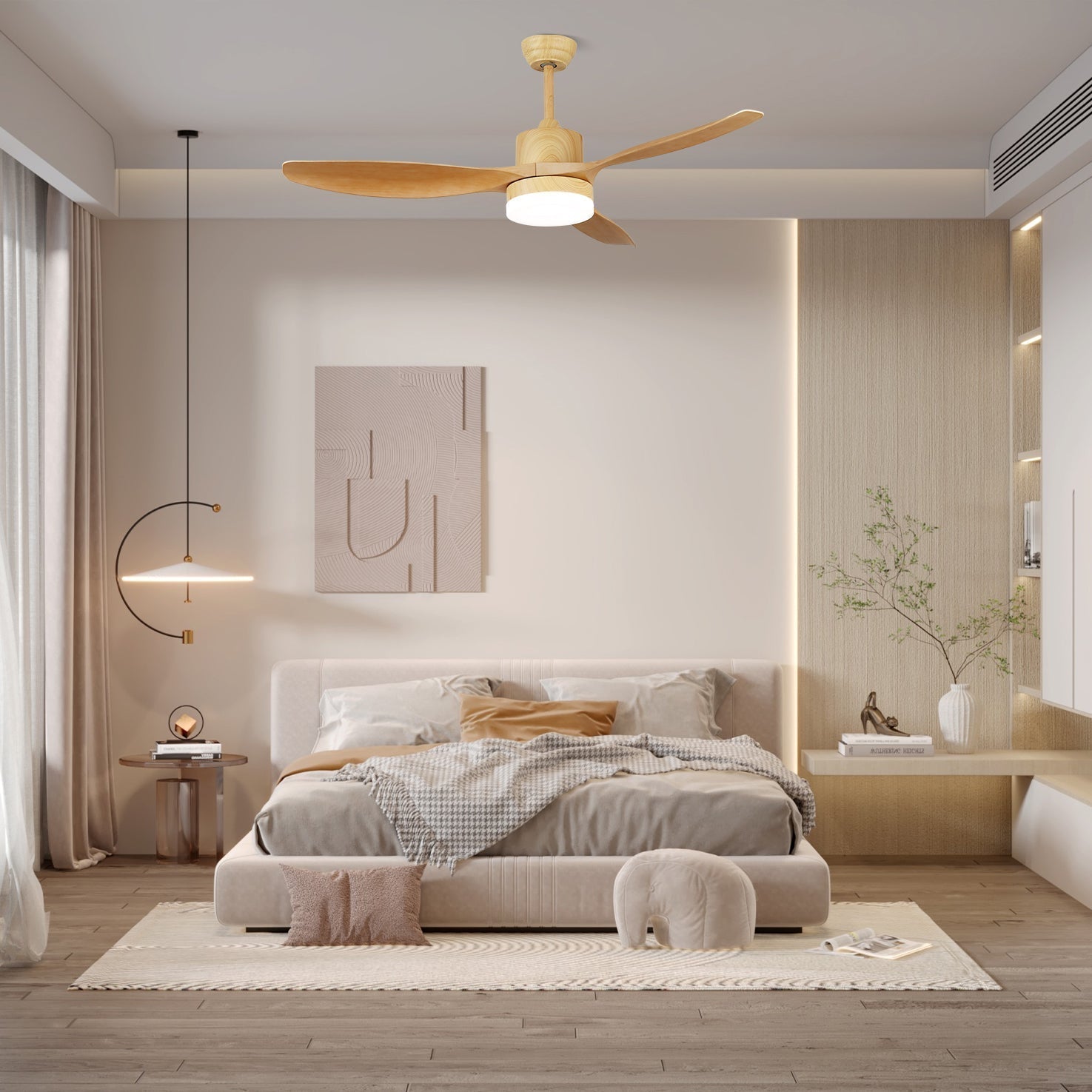 Moréa ventilateur de plafond bois - Valora Design