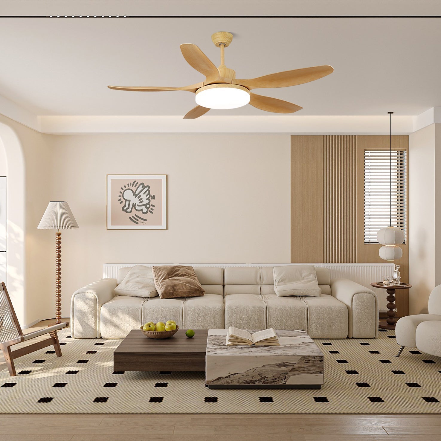 Moréa ventilateur de plafond bois - Valora Design