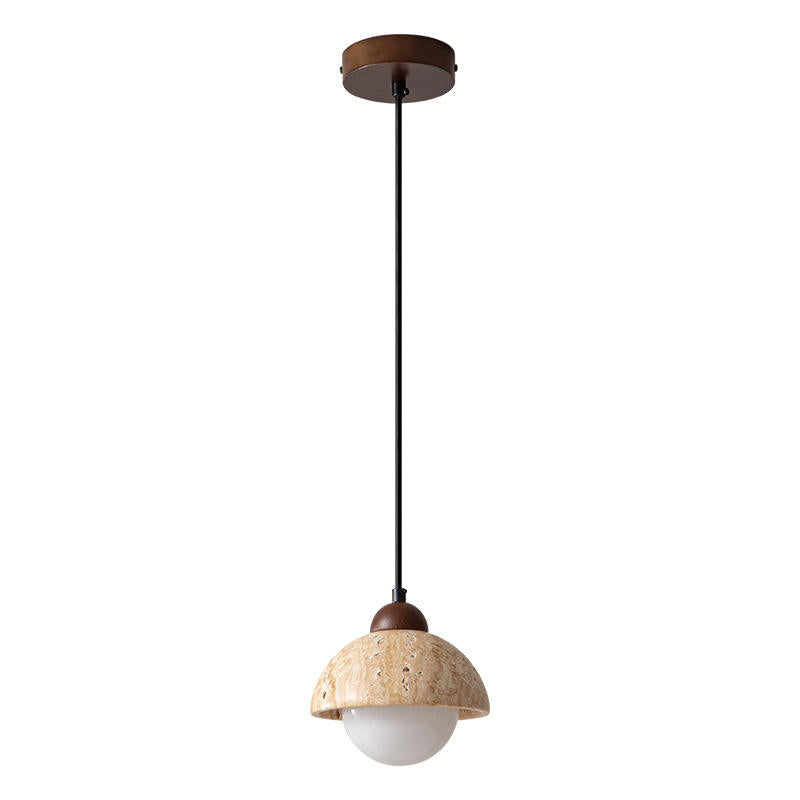 Suspension Elovia en travertin