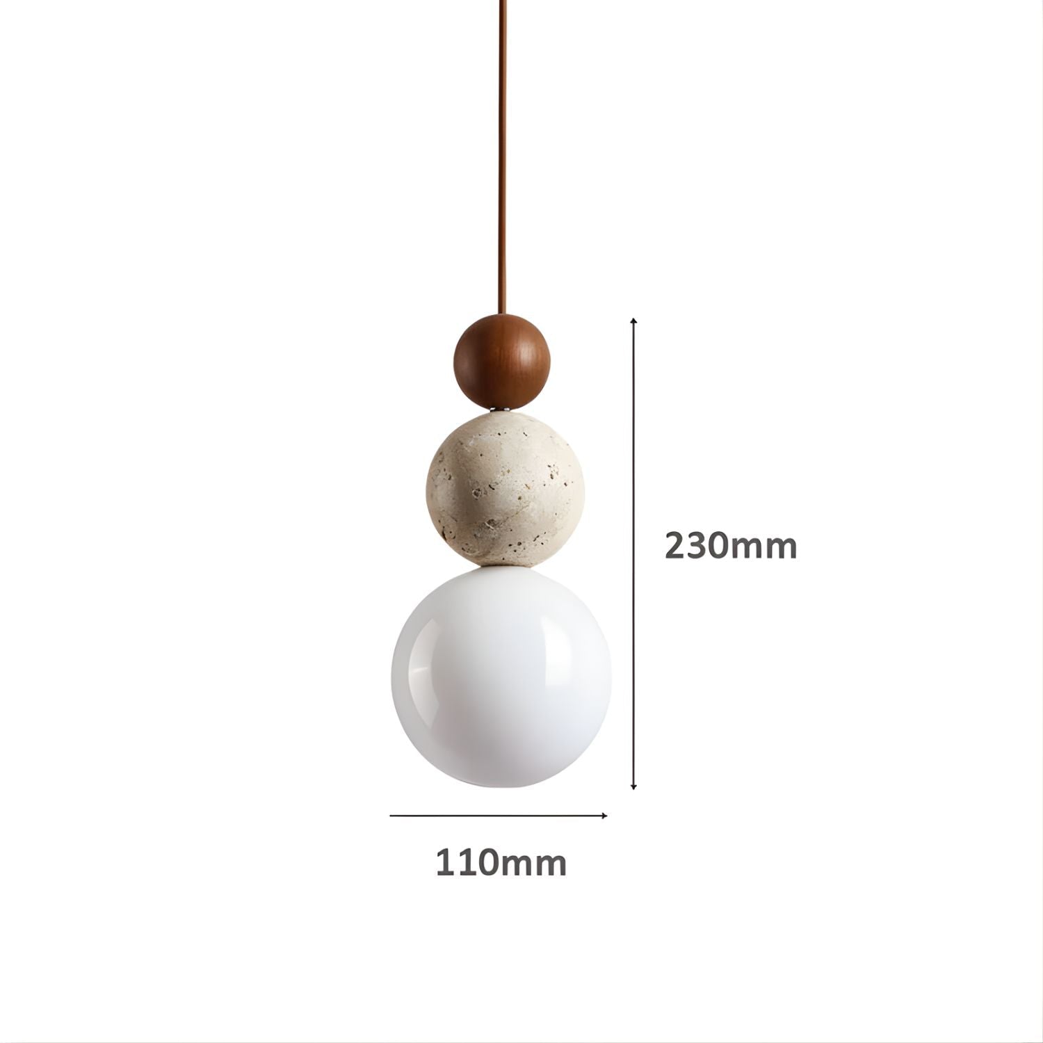 Olyra suspension travertin - Valora Design