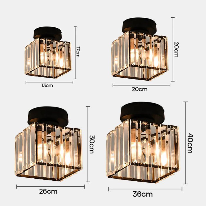 Soléon plafonnier cristal - Valora Design