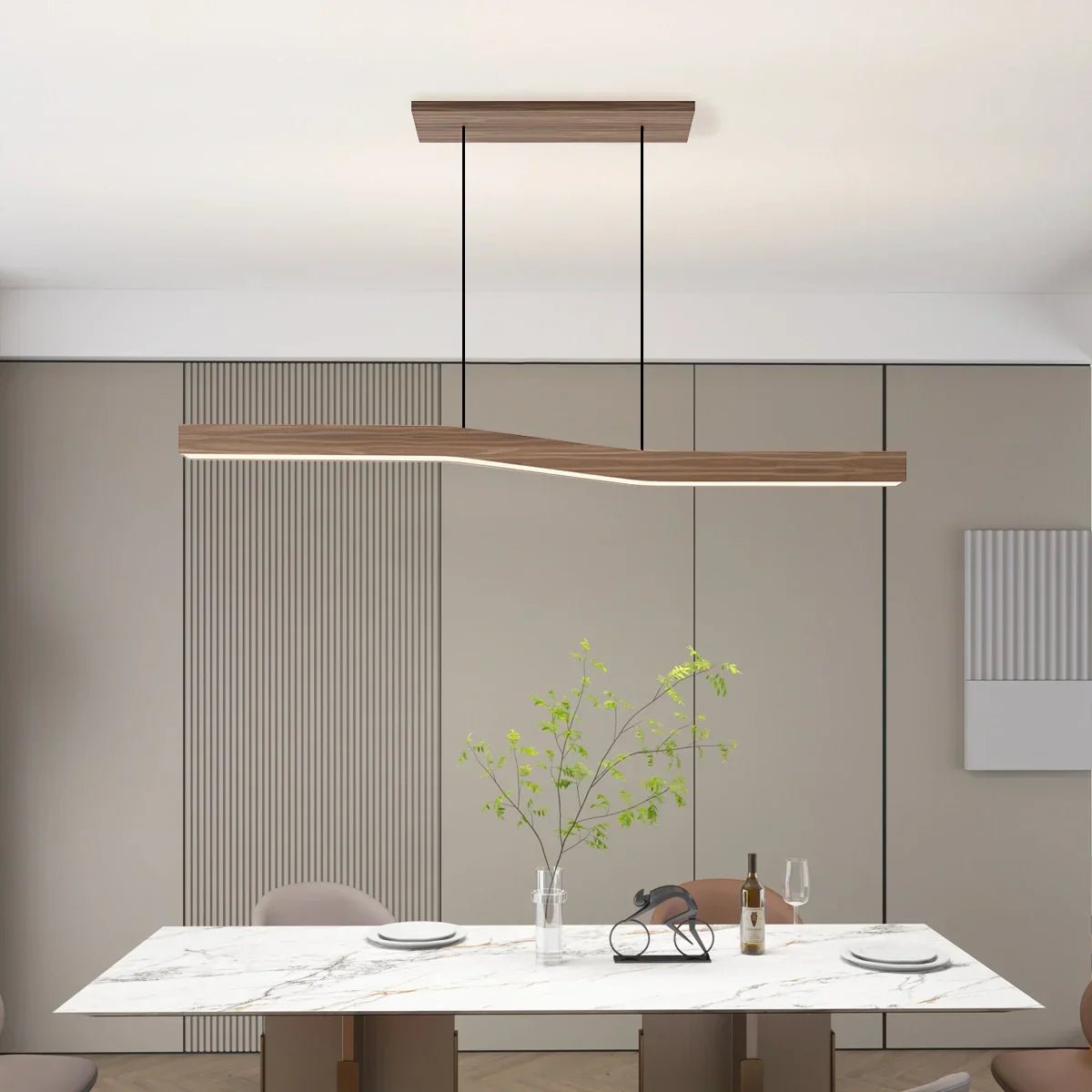 Suspension Japandi en bois Vaudrignac - Valora Design
