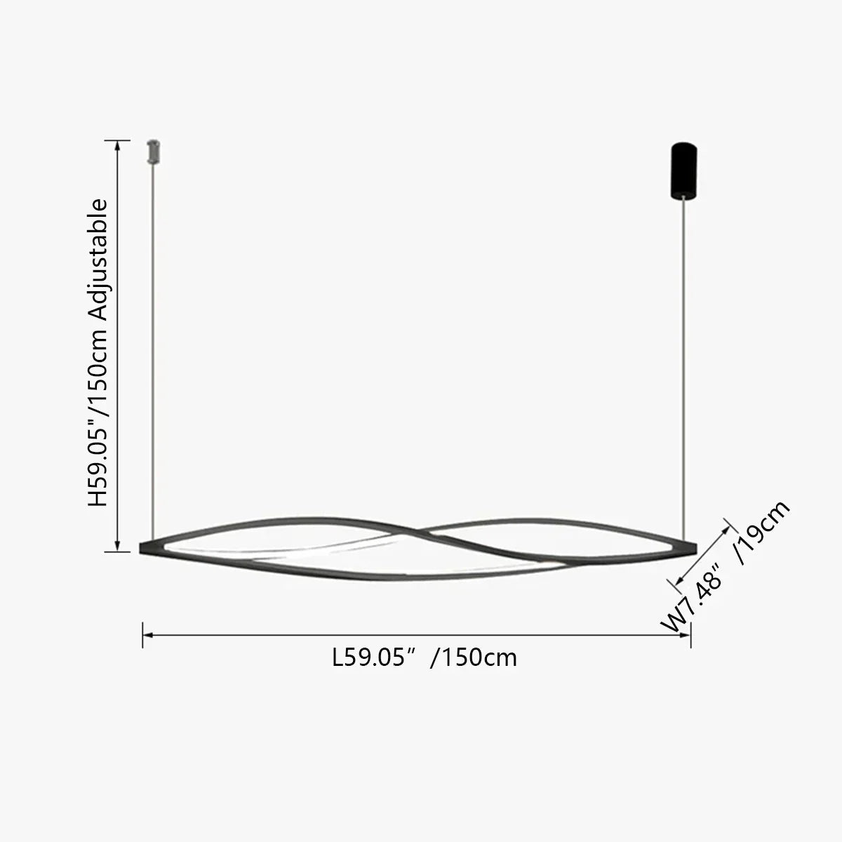 Suspension Valdieux Twist - Valora Design
