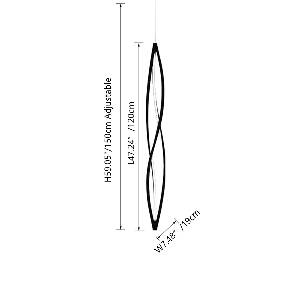 Suspension Valdieux Twist - Valora Design