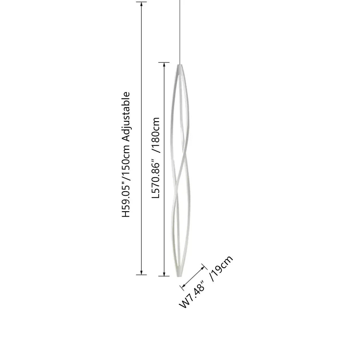 Suspension Valdieux Twist - Valora Design